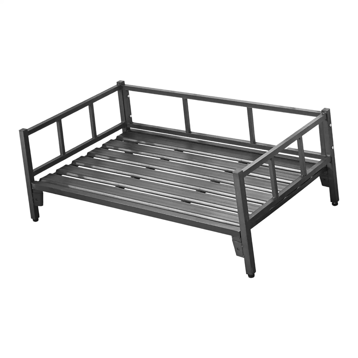Dog Bed with Rails, Pet Supplies, Non-Slip Feet, Adjustable Height, Breathable,