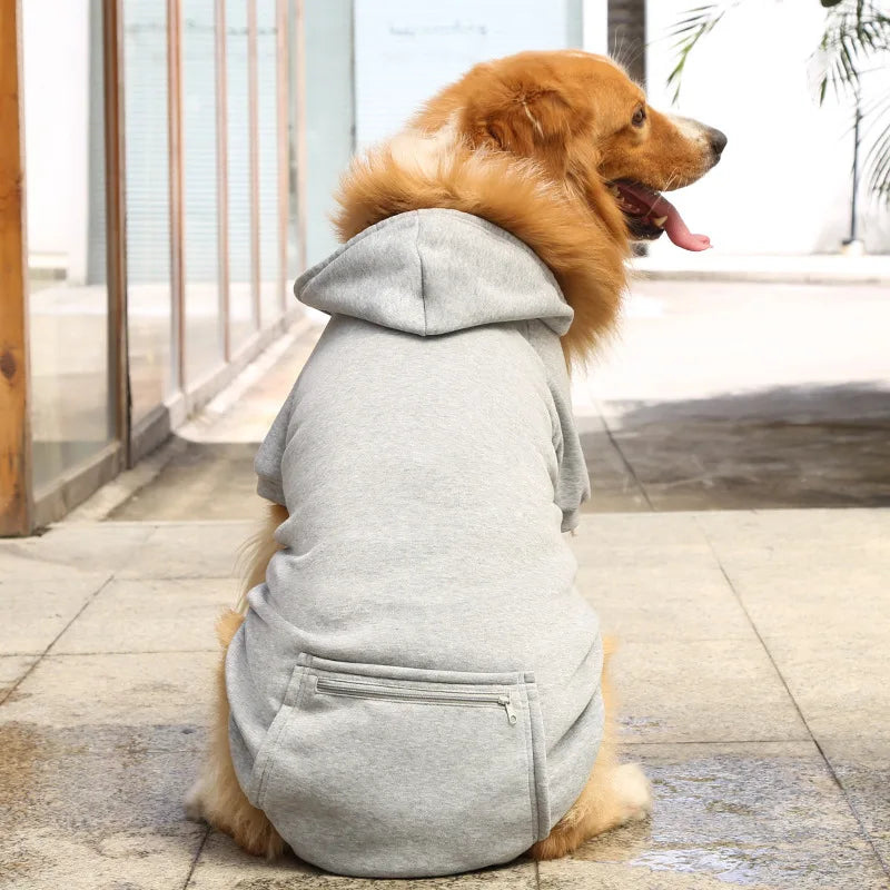 Hooded Long Sleeve Sweatshirt For Large Dogs