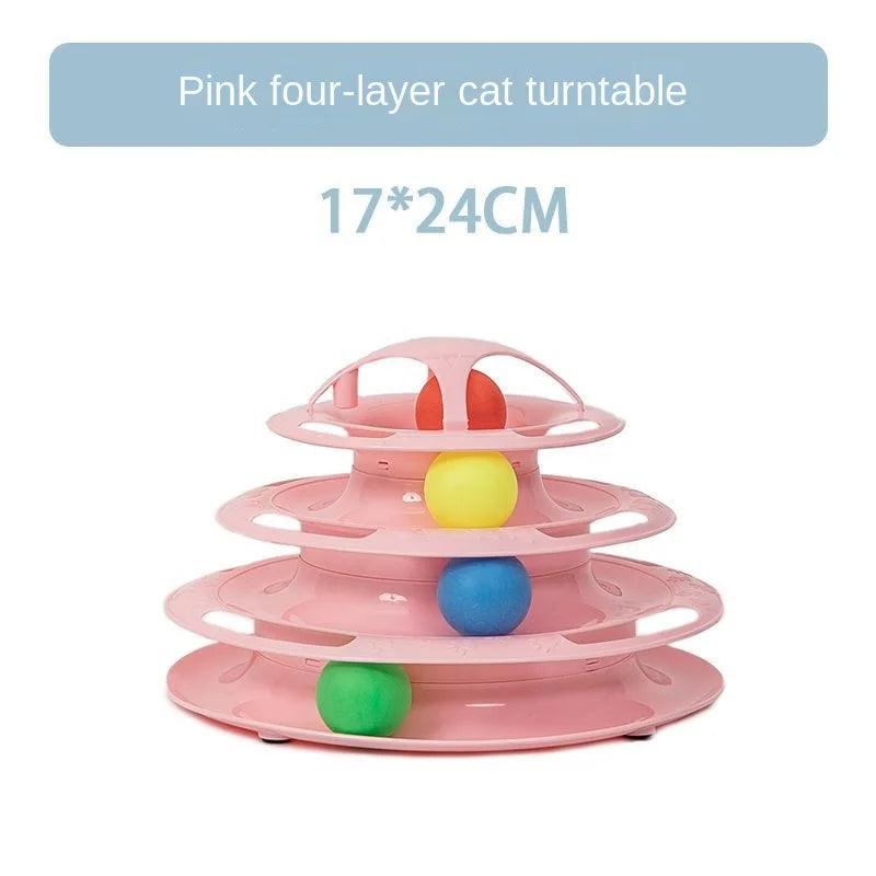 Four-layer Turntable Pet Intelligence Training
