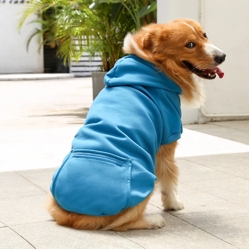Hooded Long Sleeve Sweatshirt For Large Dogs