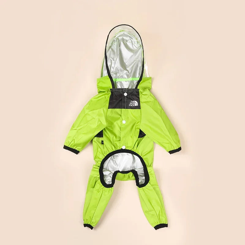 TheDogFace Raincoat Transparent Hooded Jumpsuit