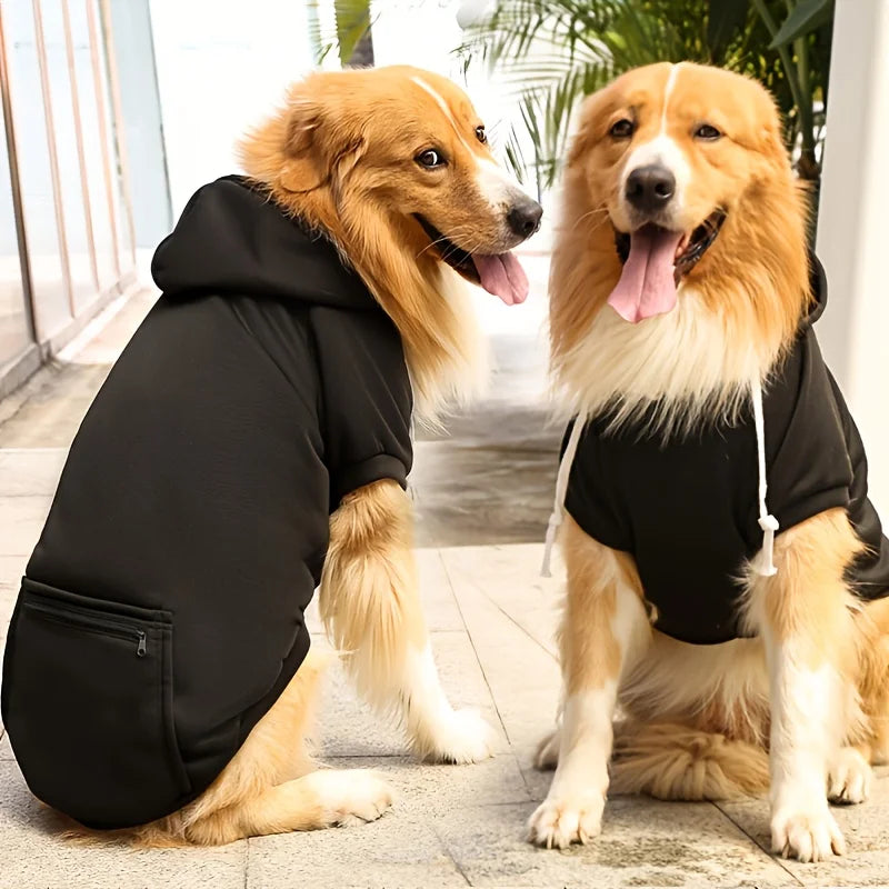 Hooded Long Sleeve Sweatshirt For Large Dogs