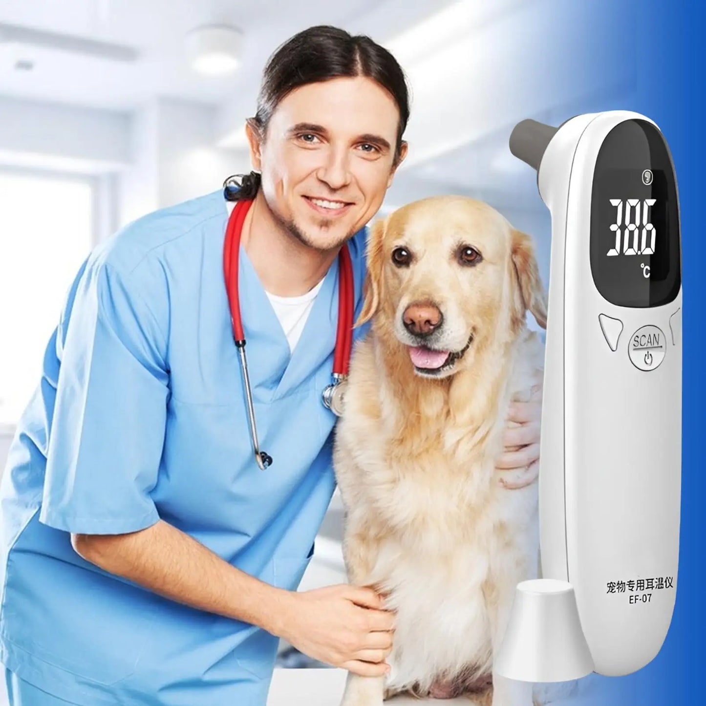 Digital High-Precision Electronic Pet Ear Thermometers