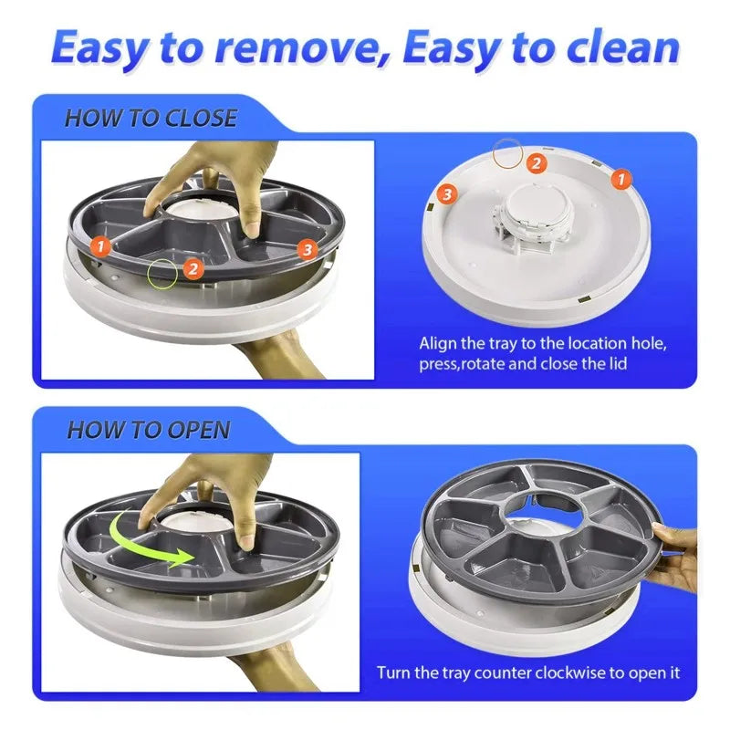 Automatic Timing Feeder 6 Meals