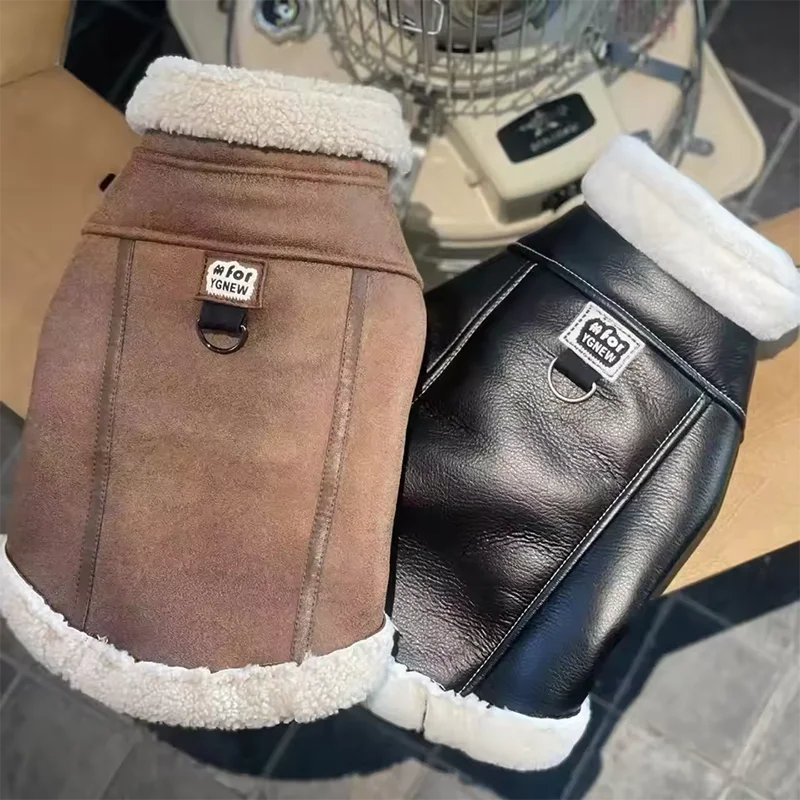 Autumn/Winter Thick Velvet Leather Sleeveless Vest