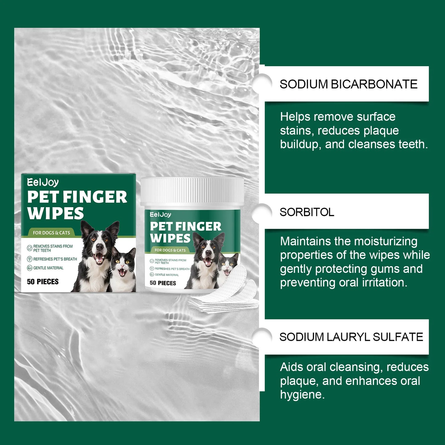 Pet Teeth Cleaning Wipes