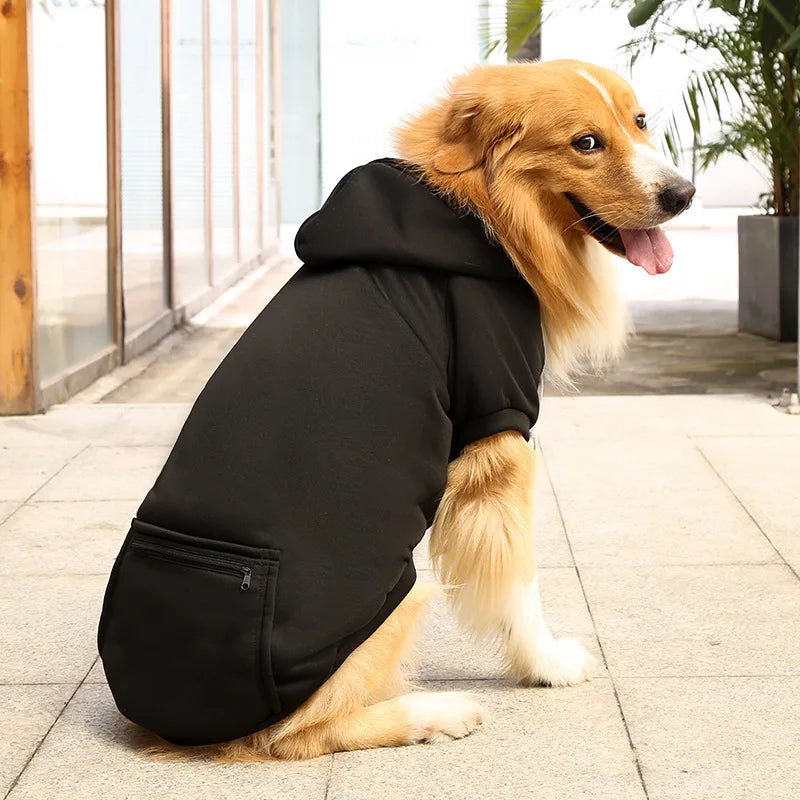 Hooded Long Sleeve Sweatshirt For Large Dogs