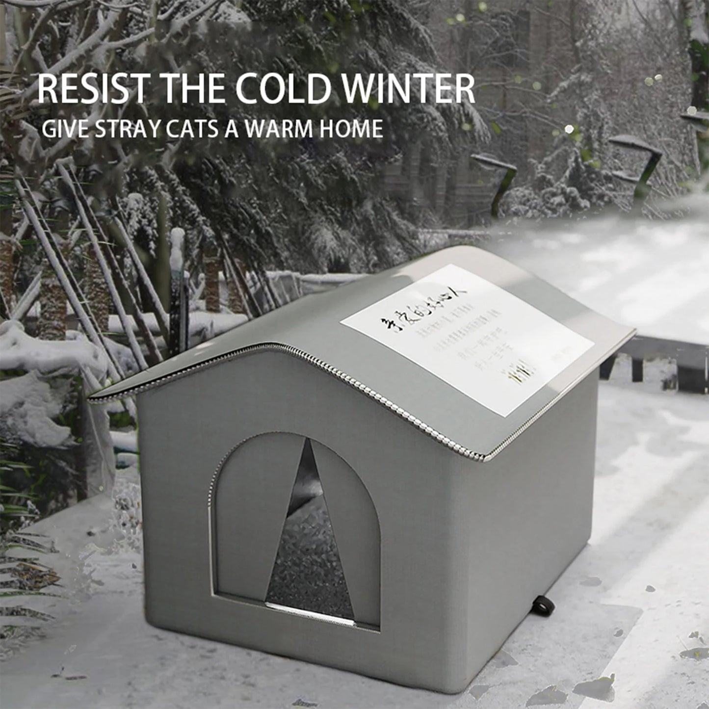 Pet Waterproof Rainproof Cold-Resistant Bed