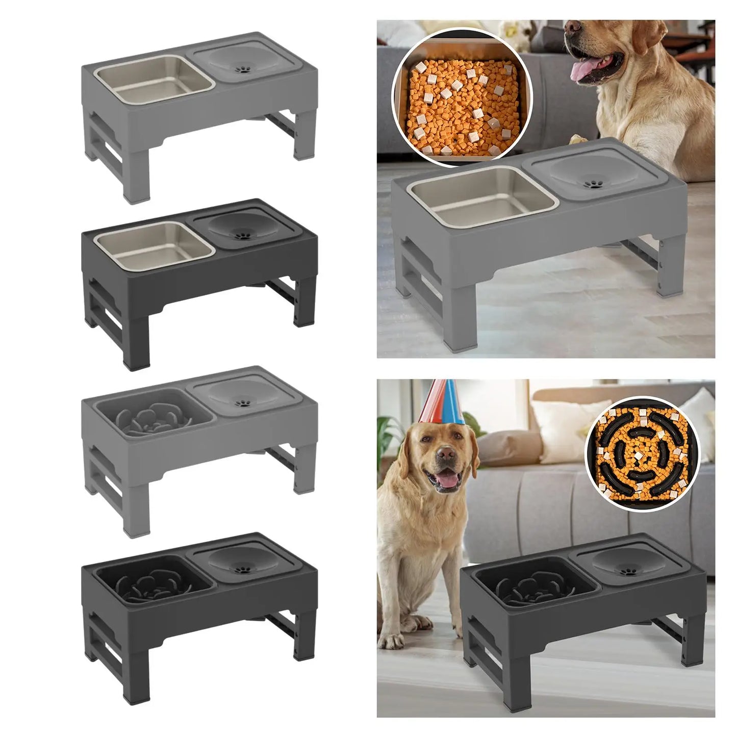 Pet Dog Bowl Elevated Feeder