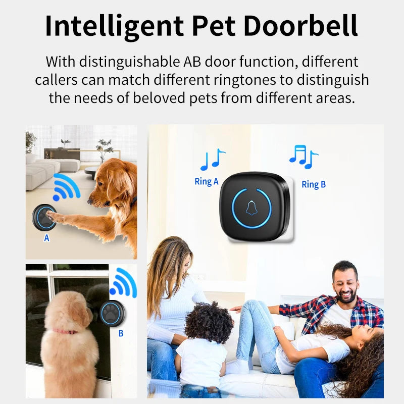 Pet Touch Ringer Button  300M/984ft Range 60 Songs