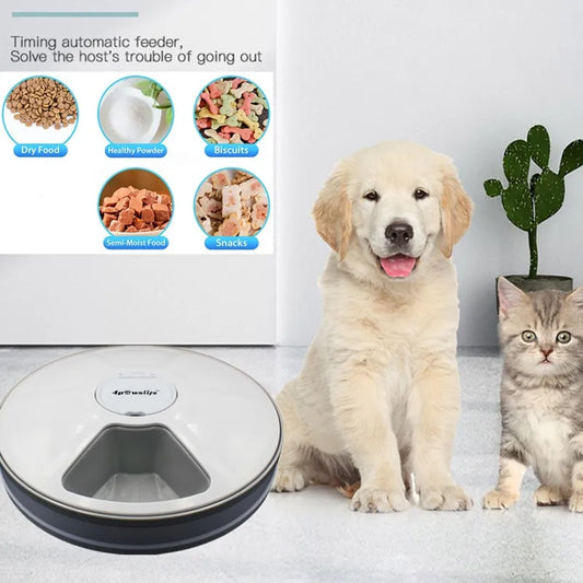 Automatic Timing Feeder 6 Meals