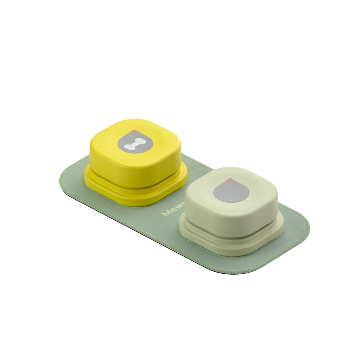 ZUJOLY Dog Button Record Talking Pet Communication Vocal Training Interactive Toy Bell Ringer With Pad and Sticker Easy To Use