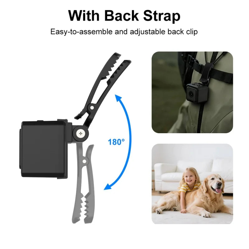 Adjustable Pet Collar Camera HD 1080P Wireless
