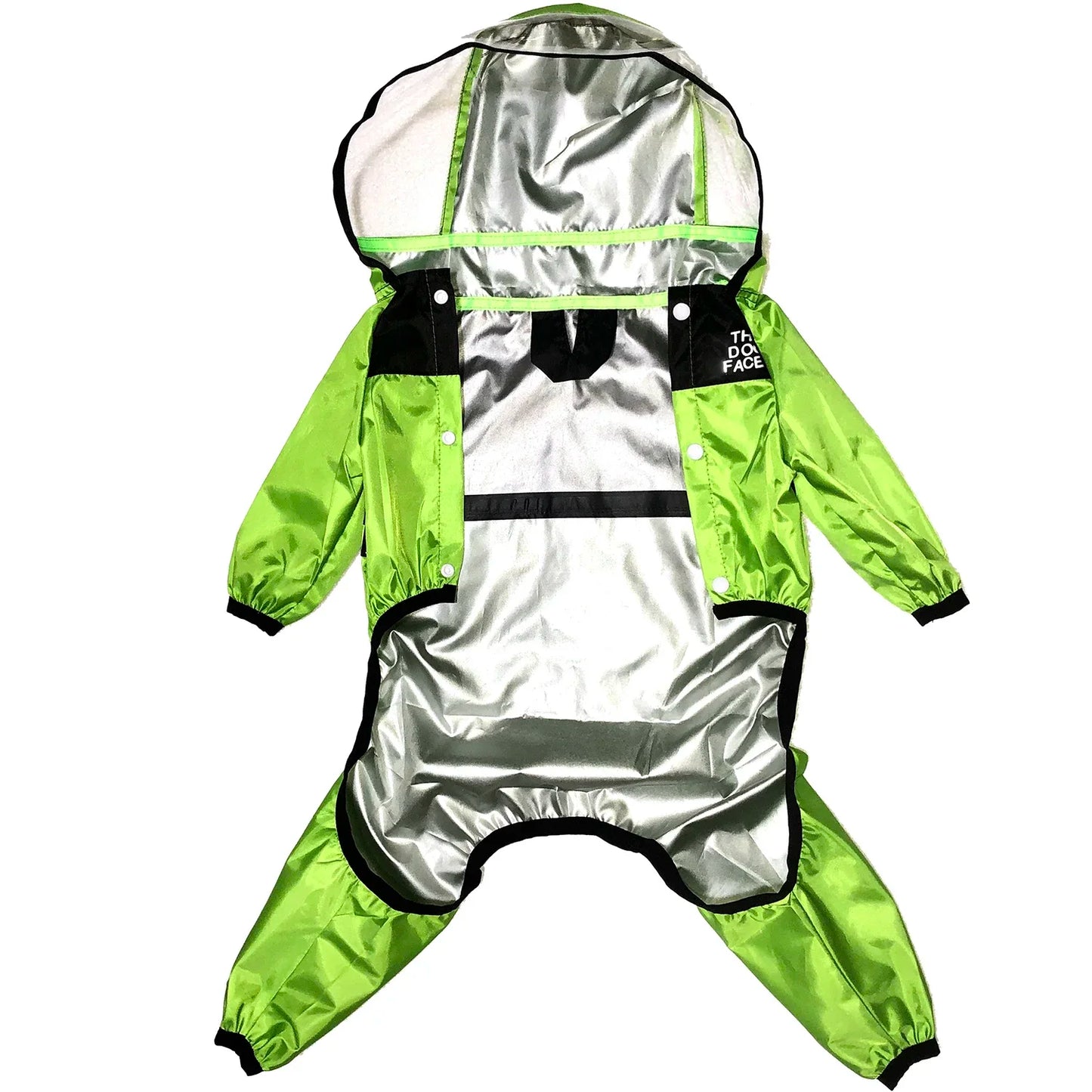 TheDogFace Raincoat Transparent Hooded Jumpsuit