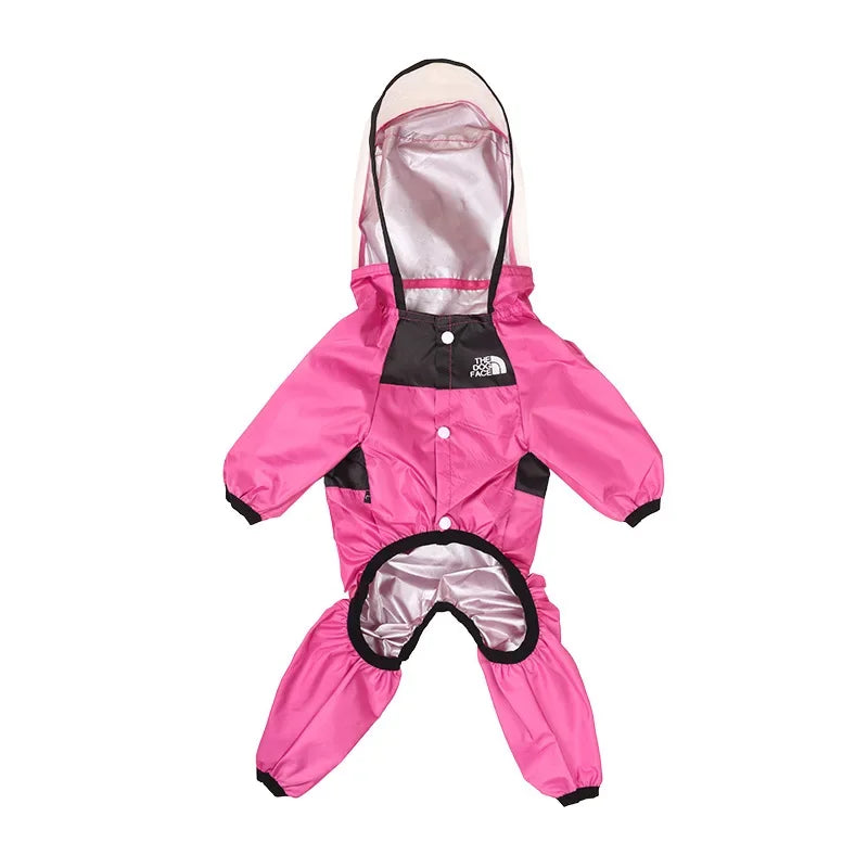 TheDogFace Raincoat Transparent Hooded Jumpsuit