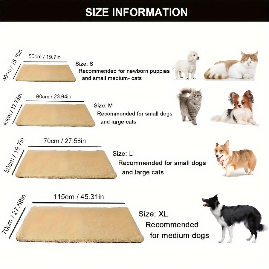 Self-Warming Pet Pad Blanket