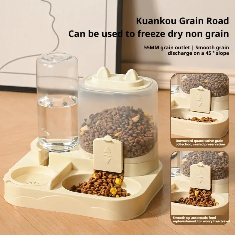 Automatic Dual Feeder Food Bowl
