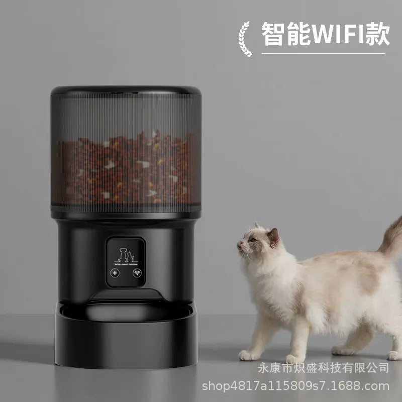 Smart Timed Voice Control Hd Video Stainless Steel Bowl Pet Feeder