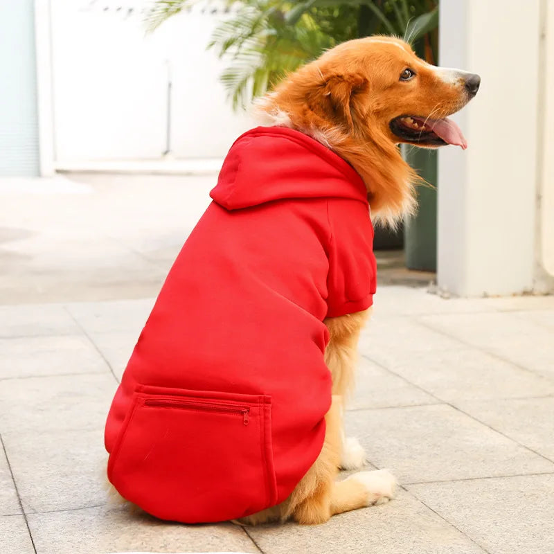 Hooded Long Sleeve Sweatshirt For Large Dogs