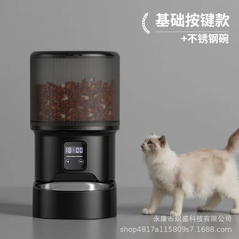 Smart Timed Voice Control Hd Video Stainless Steel Bowl Pet Feeder