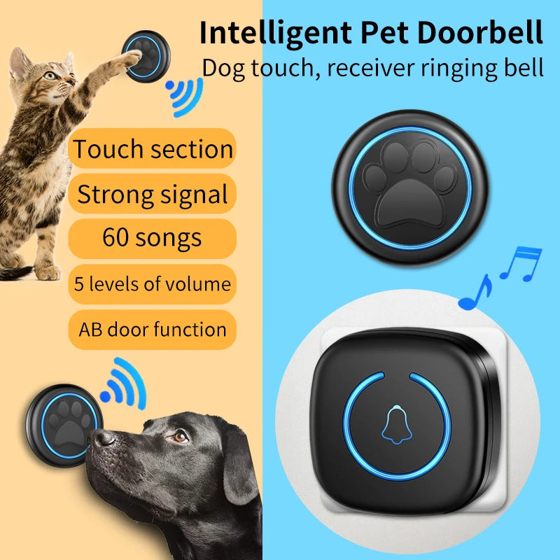 Pet Touch Ringer Button  300M/984ft Range 60 Songs